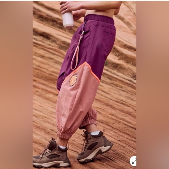 Free People Mulberry Colorblock Freeflow Pants - Picture 2 of 7